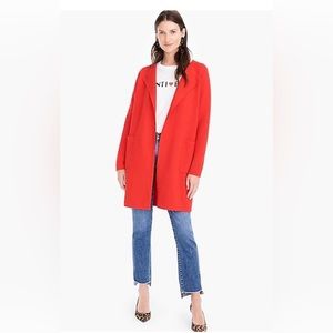 J.Crew Juliette Collarless Sweater Blazer